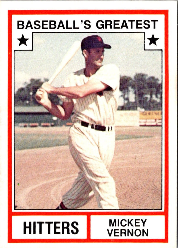 1987 TCMA 1982 Greatest Hitters Mickey Vernon #12