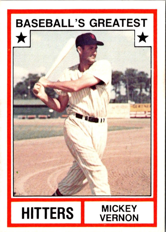 1987 TCMA 1982 Greatest Hitters Mickey Vernon #12
