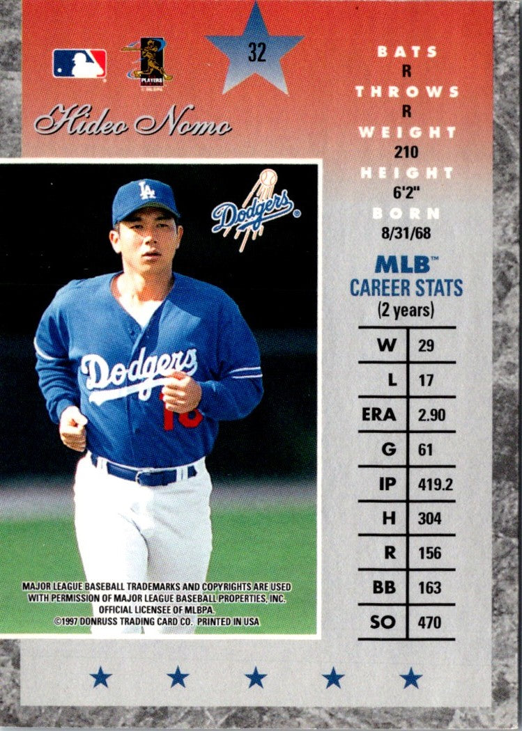 1997 Donruss Elite Hideo Nomo