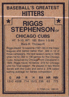 1982 TCMA Baseball's Greatest Hitters Riggs Stephenson #25