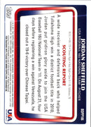 2011 Bowman Jordan Sheffield