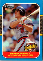 1987 Donruss Highlights Brian Downing #5