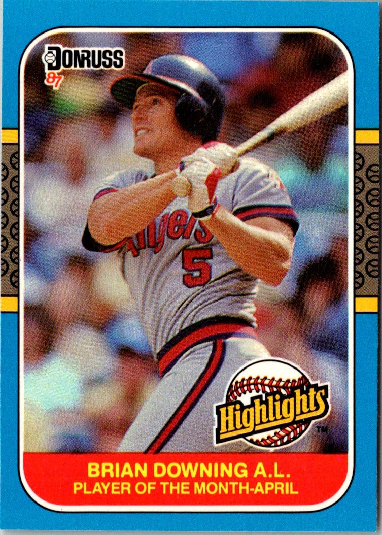 1987 Donruss Highlights Brian Downing