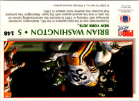 1992 Pro Set Power Brian Washington #148