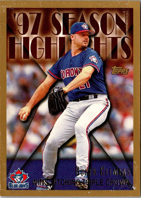 1998 Topps Minted in Cooperstown Roger Clemens #475