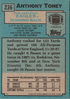1988 Topps Anthony Toney #236 Rookie