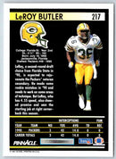 1991 Pinnacle LeRoy Butler