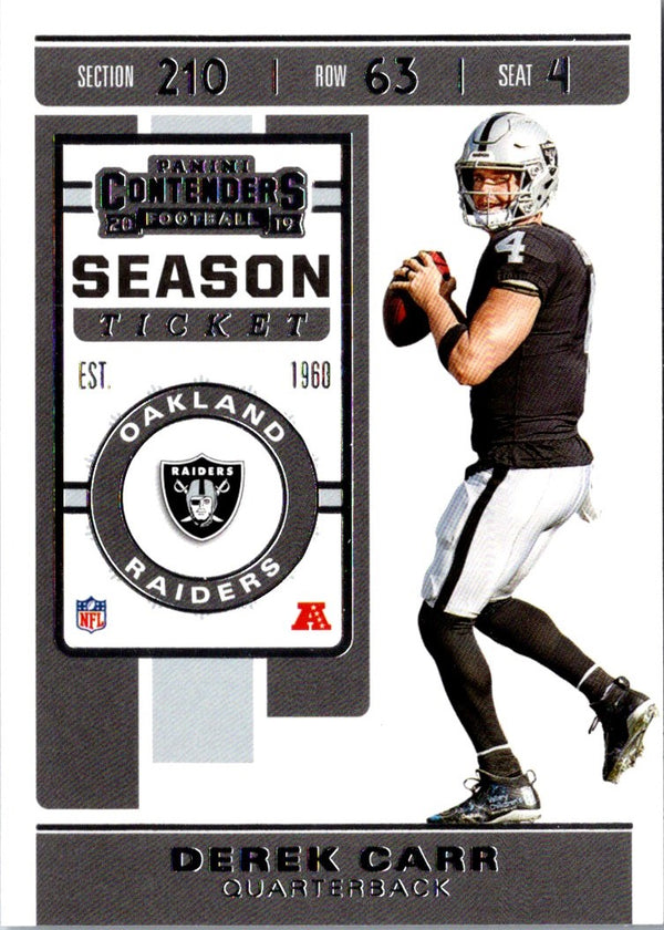 2018 Panini Derek Carr #4