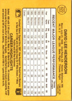 1987 Leaf Dave Henderson #103