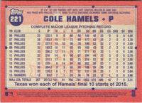 2016 Topps Archives Cole Hamels #221