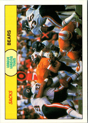 1988 Fleer Team Action Stickers Chicago Bears Helmet #NNO