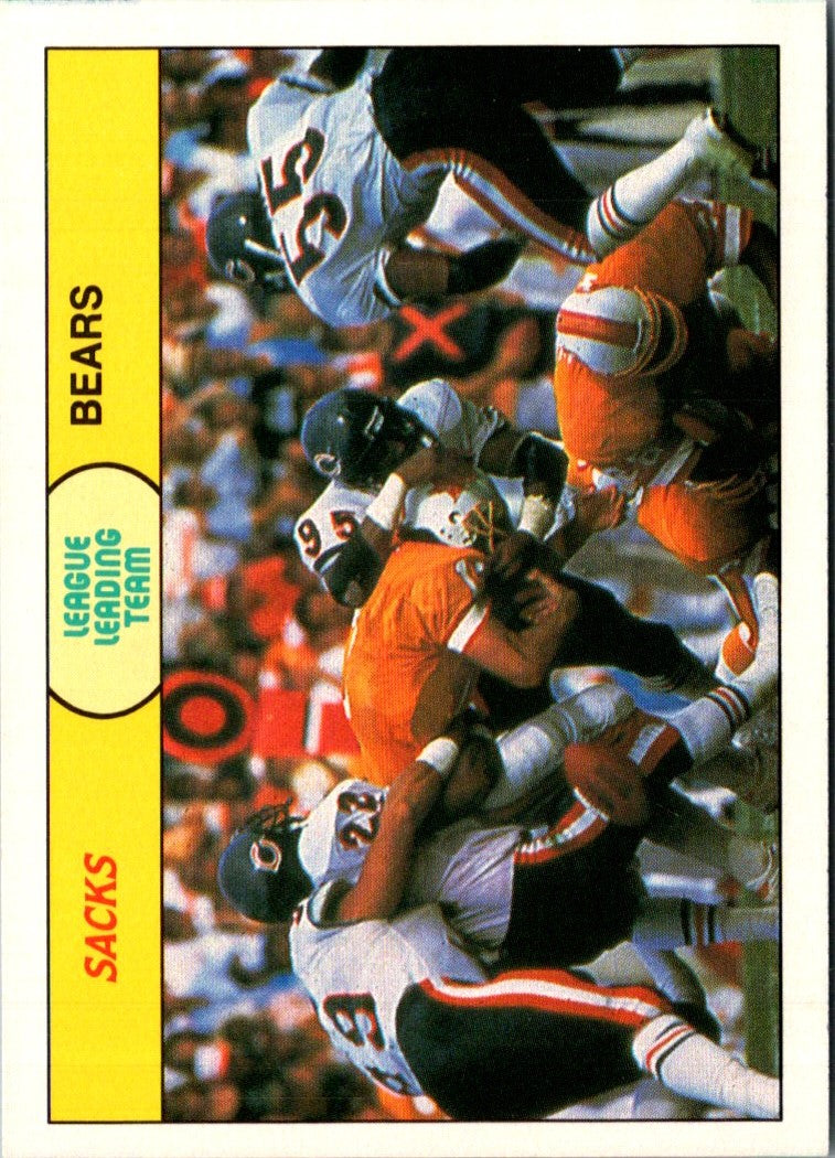 1988 Fleer Team Action Stickers Chicago Bears Helmet