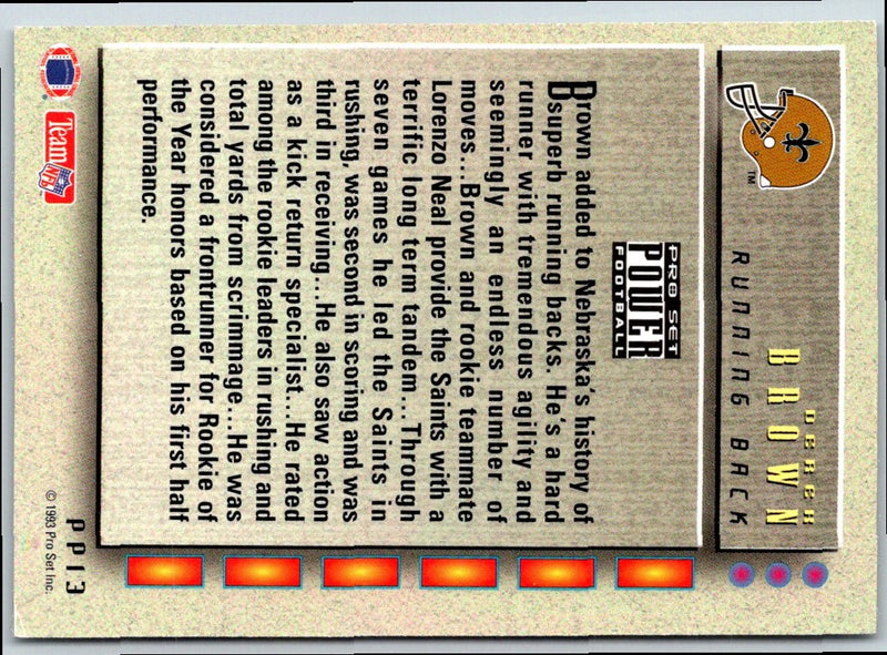 1993 Pro Set Power Update Prospects Gold Derek Brown