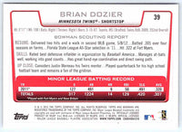 2012 Bowman Brian Dozier #39