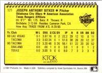 1991 ProCards Joe Bitker #171