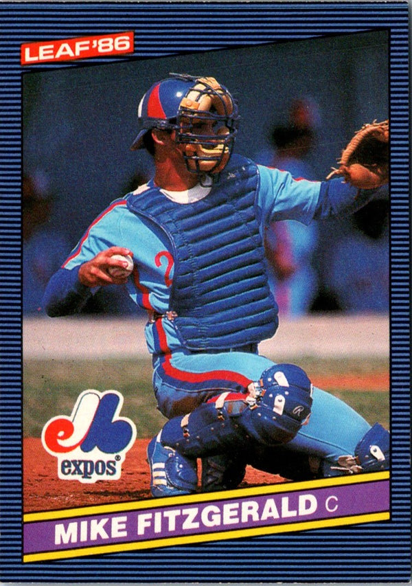 1986 Leaf Mike Fitzgerald #32