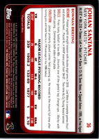 2011 Bowman Johan Santana #36 NM-MT