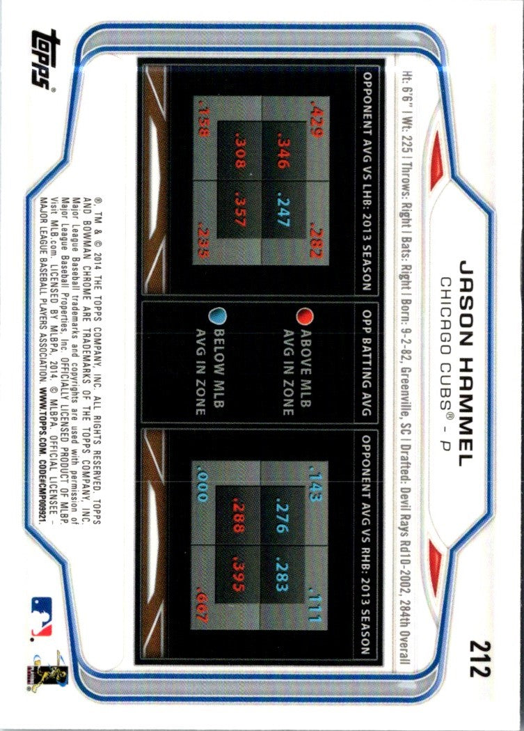 2014 Bowman Chrome Jason Hammel