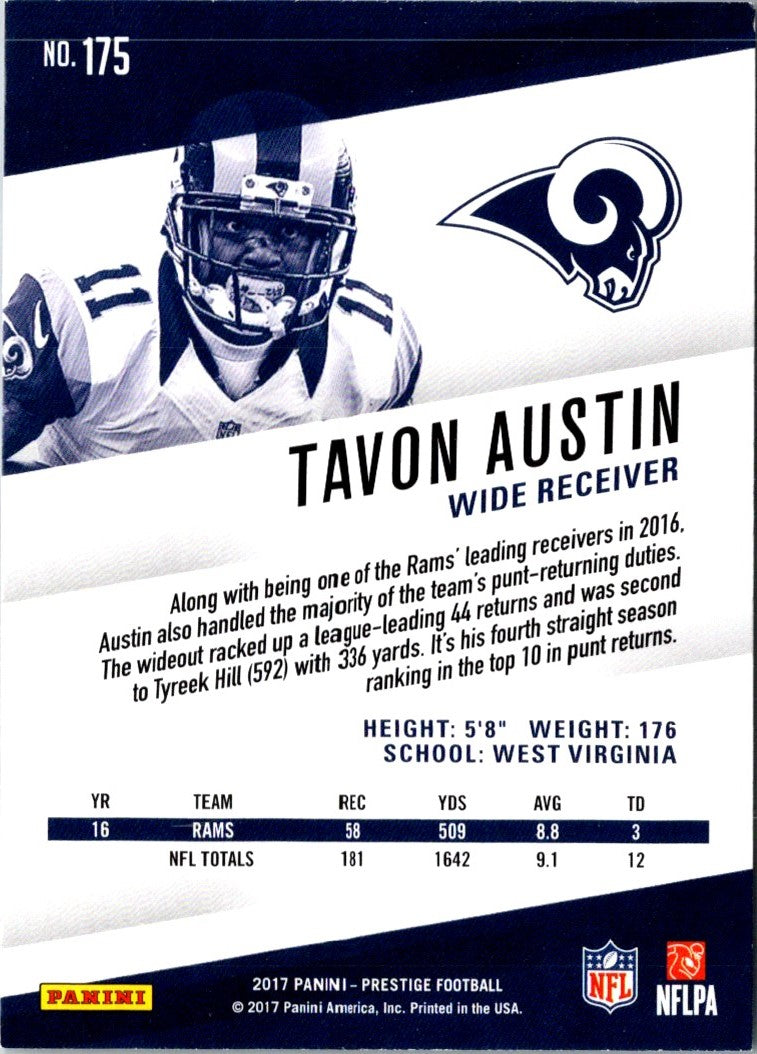 2017 Panini Prestige Tavon Austin