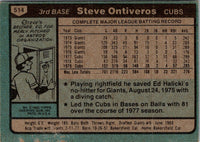 1980 Topps Steve Ontiveros #514