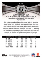 2012 Topps Juron Criner #278 Rookie