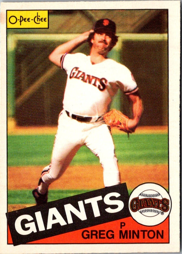 1985 O-Pee-Chee Greg Minton #45