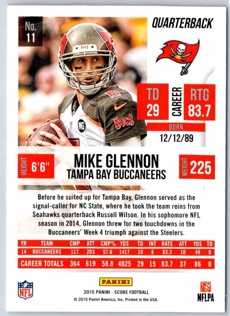 2015 Score Mike Glennon