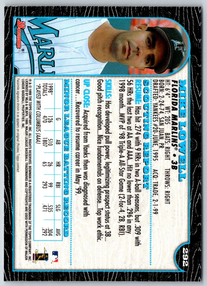 1999 Bowman Mike Lowell