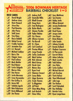2006 Bowman Heritage Checklist Checklist Checklist 1 #1