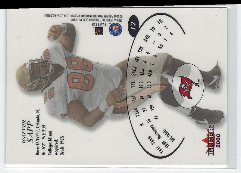 1999 Bowman Warren Sapp