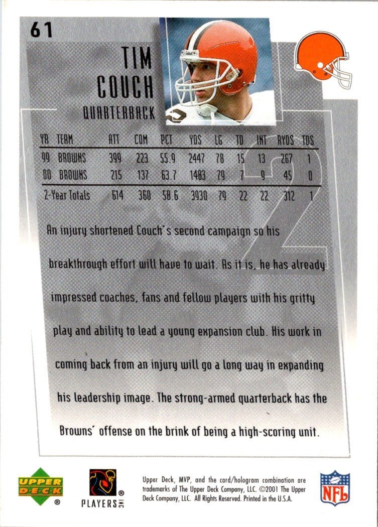 1999 Upper Deck HoloGrFX Tim Couch