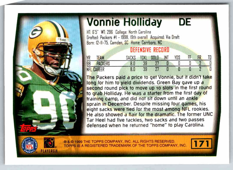 1999 Topps Vonnie Holliday