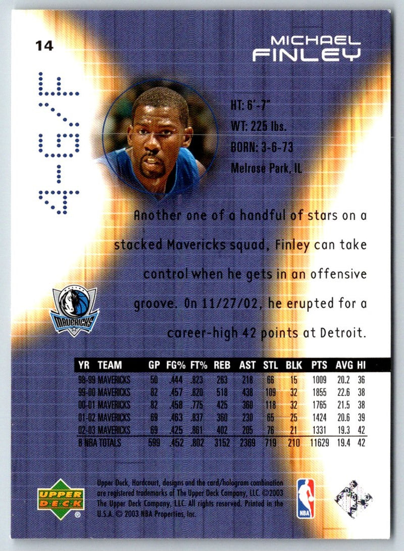 2003 Upper Deck Michael Finley