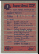 1990 Topps Team Checklists Buffalo Bills