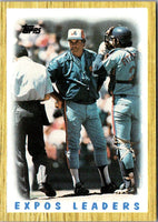 1987 Topps Expos Leaders - Bob Rodgers/Mike Fitzgerald #381