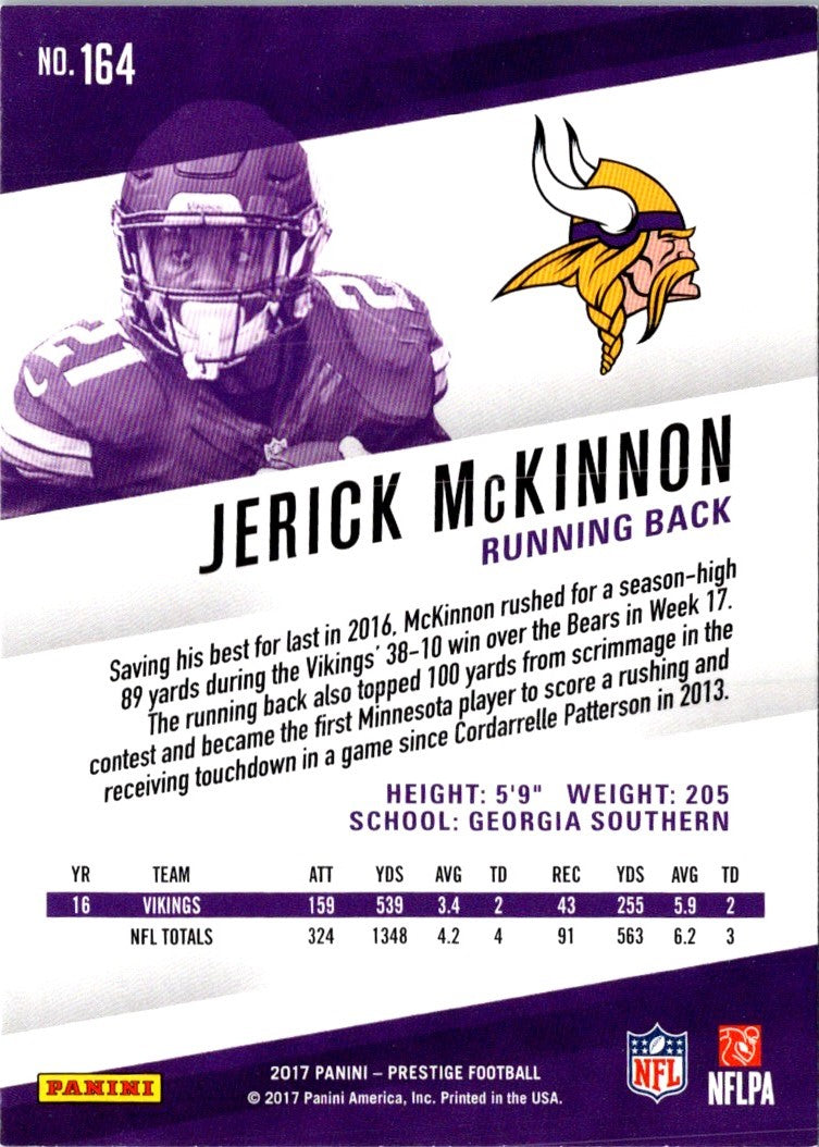 2017 Panini Prestige Jerick McKinnon