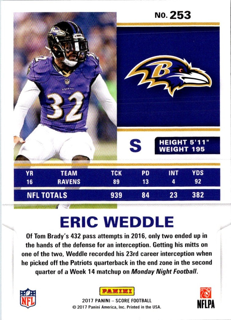 2017 Score Eric Weddle