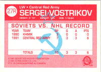 1991 O-Pee-Chee Central Red Army Sergei Vostrikov #27R