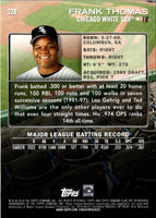 2018 Stadium Club Black and White Frank Thomas #228