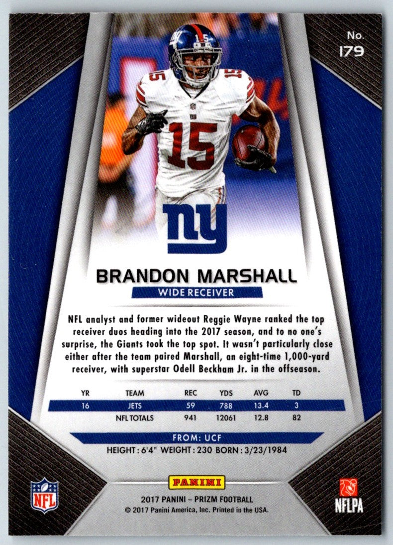 2017 Panini Prizm Brandon Marshall