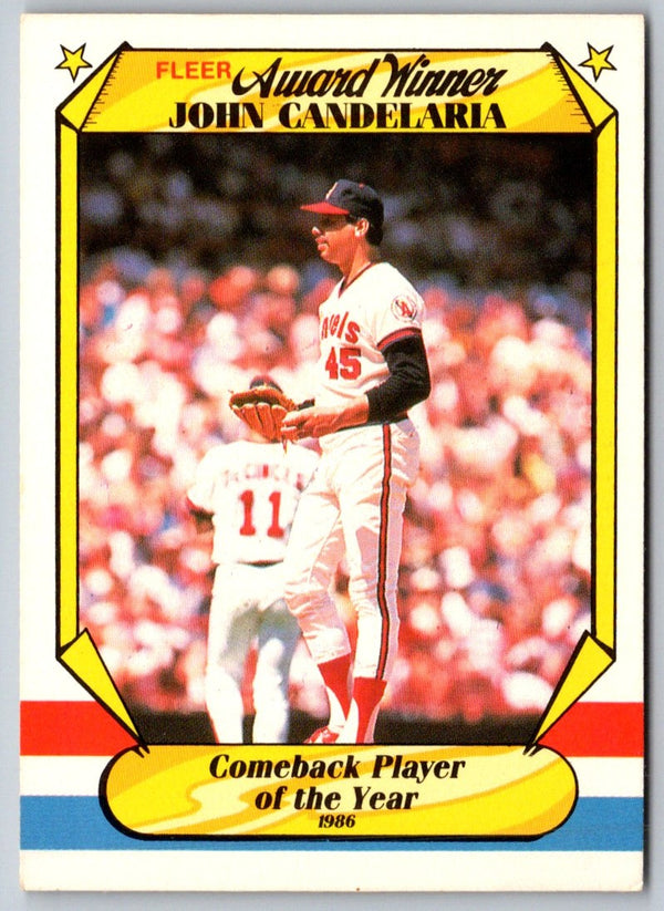 1987 Fleer Award Winners John Candelaria #5