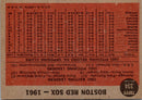 1962 Topps Boston Red Sox