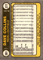 1981 Fleer Dave Collins #201