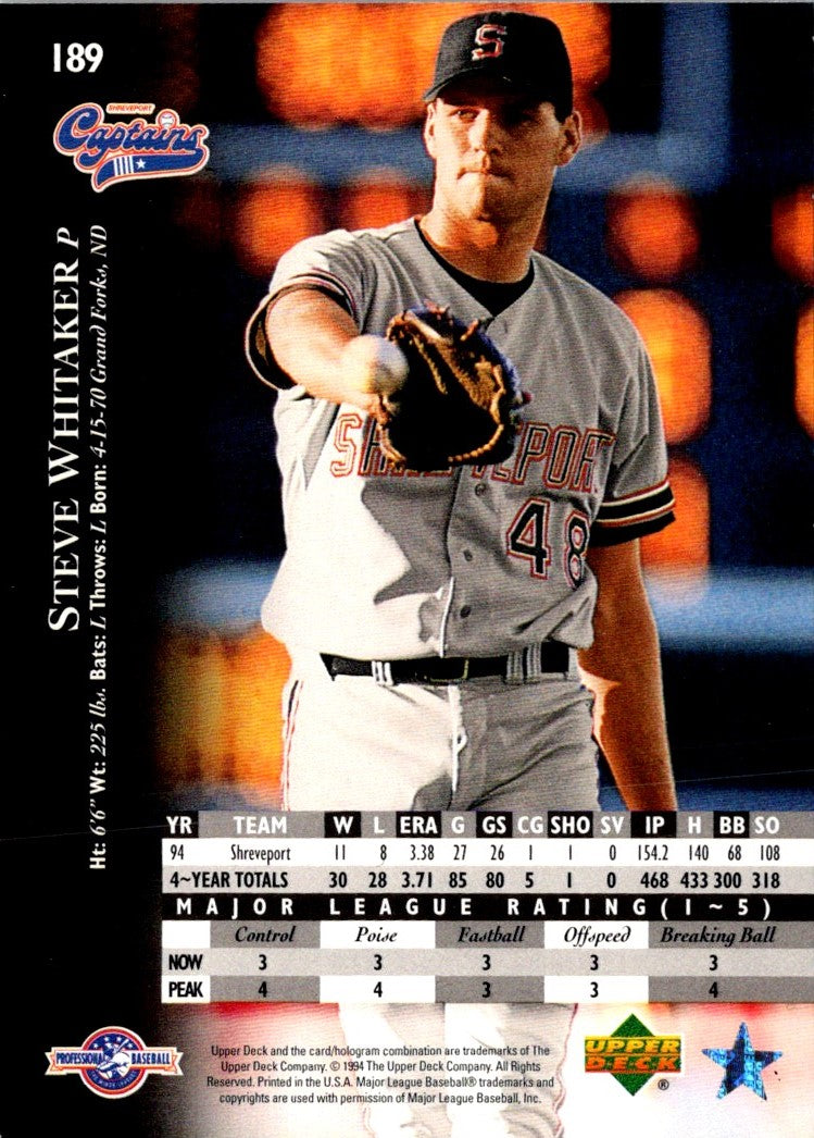 1995 Upper Deck Minors Steve Whitaker