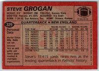 1983 Topps Steve Grogan #329