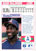 1988 Score Young Superstars II Mark McLemore #29