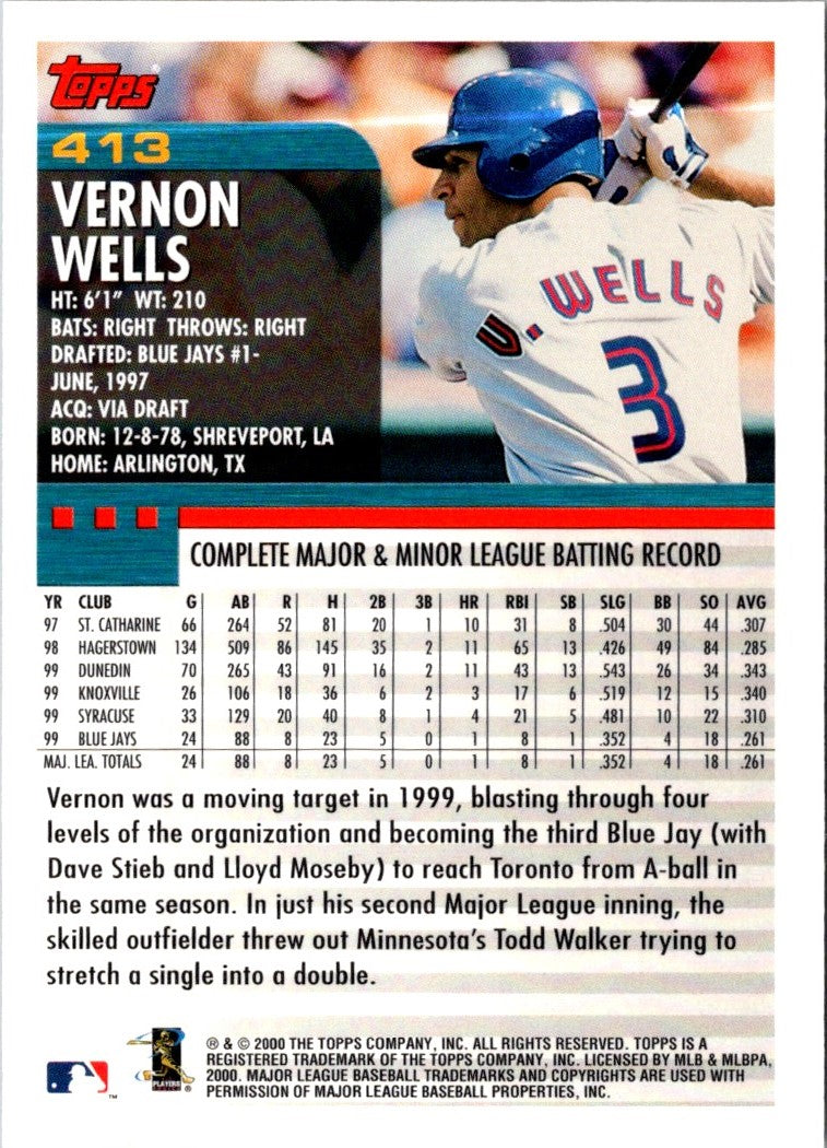 2000 Topps Vernon Wells