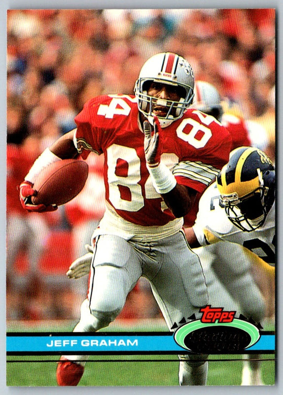 1991 Stadium Club Jeff Graham #75 Rookie