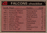 1980 Topps William Andrews/Wallace Francis/Rolland Lawrence/Don Smith #411 VG