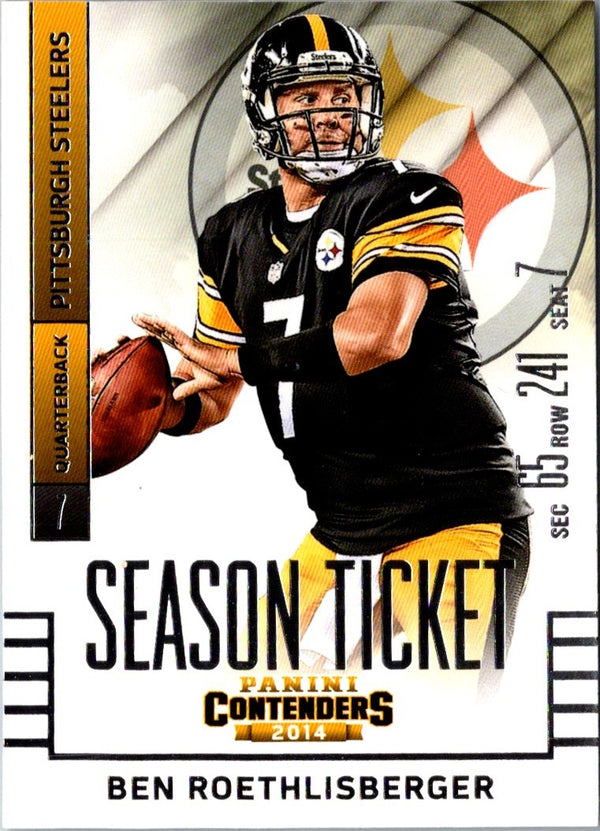 2014 Panini Contenders Ben Roethlisberger #90